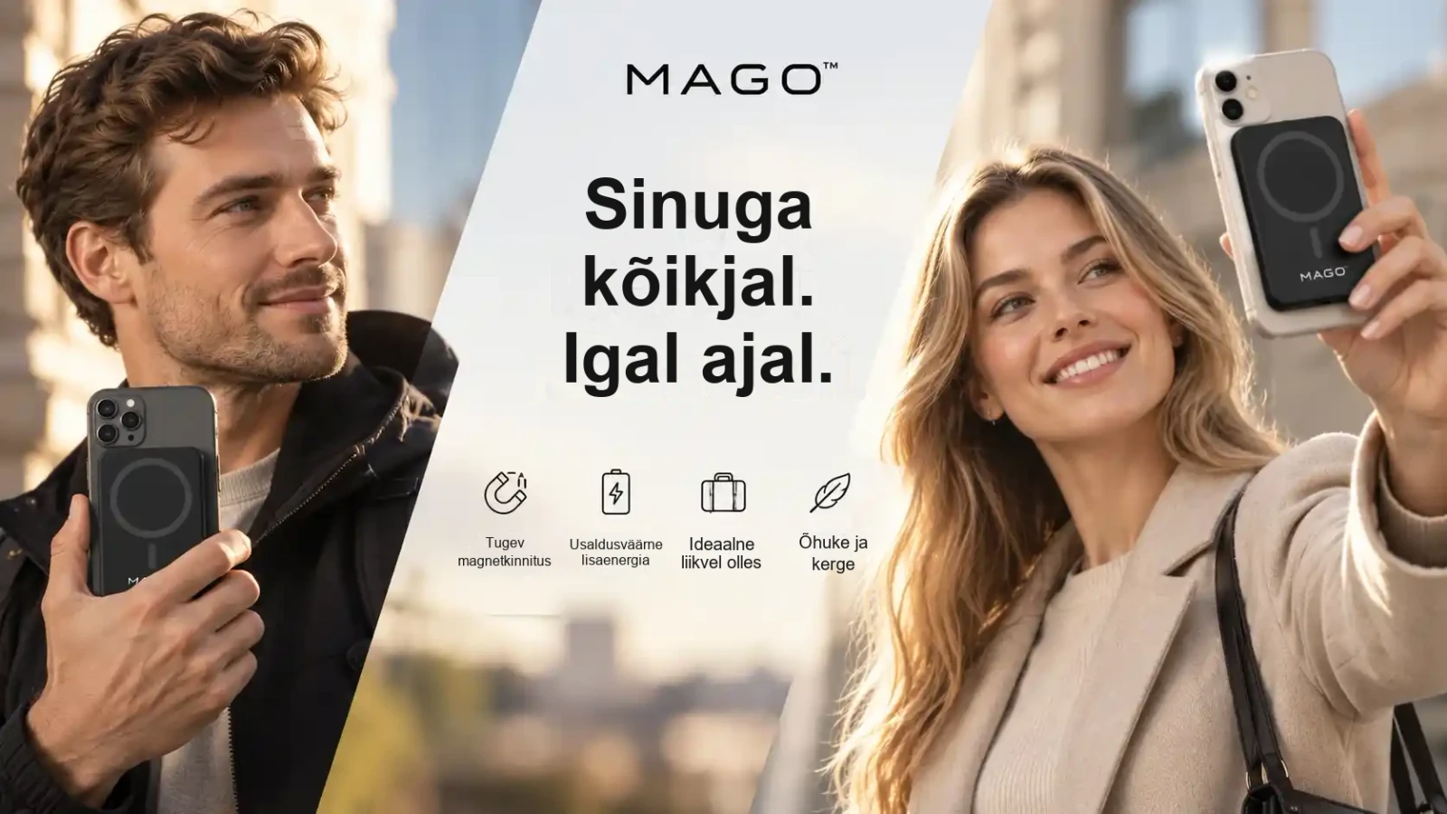 MAGO™ magnetiline juhtmevaba akupank